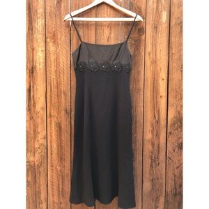 NWT Moschino Black Spaghetti Dress sz 6